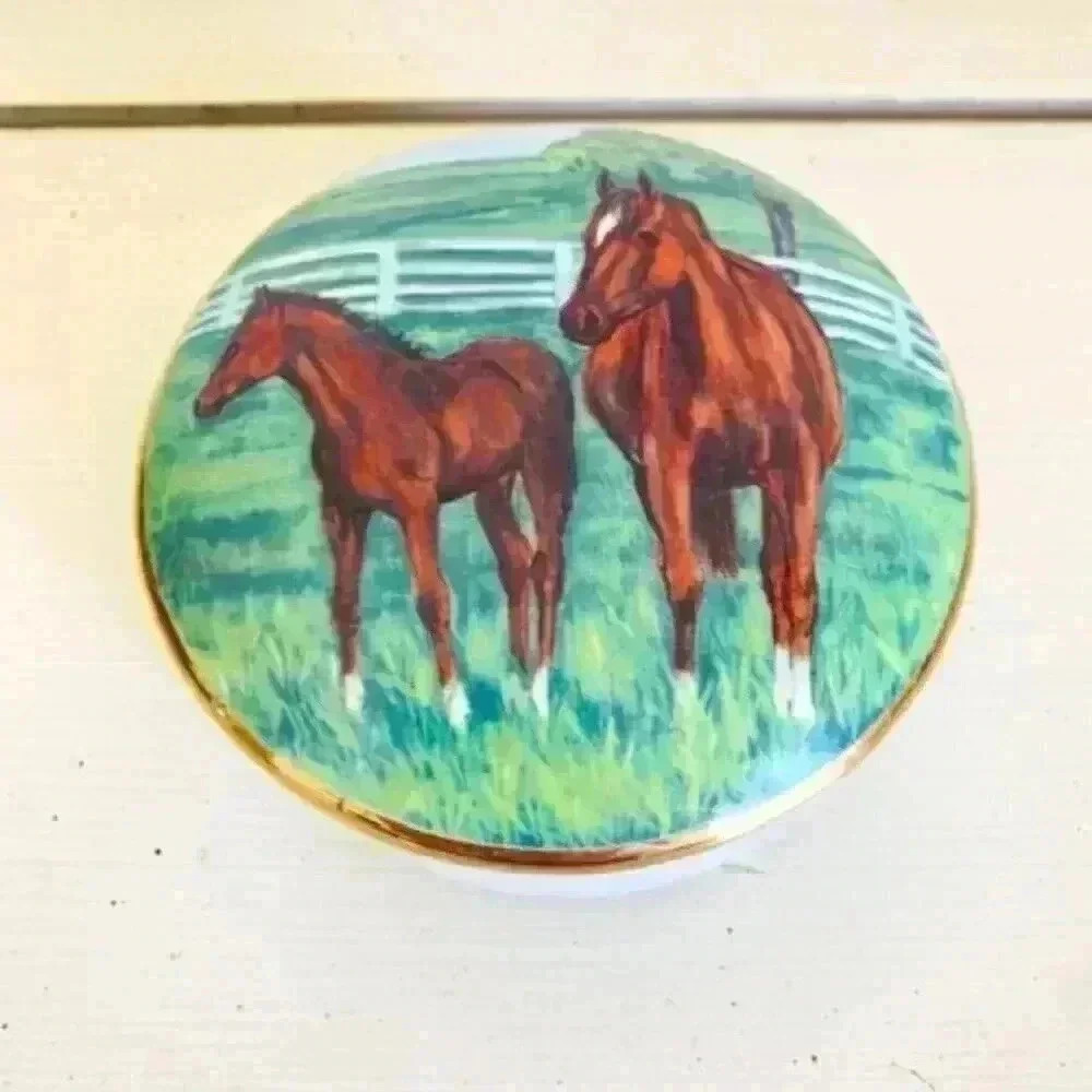 Vintage Merry Scotland Design Trinket Box